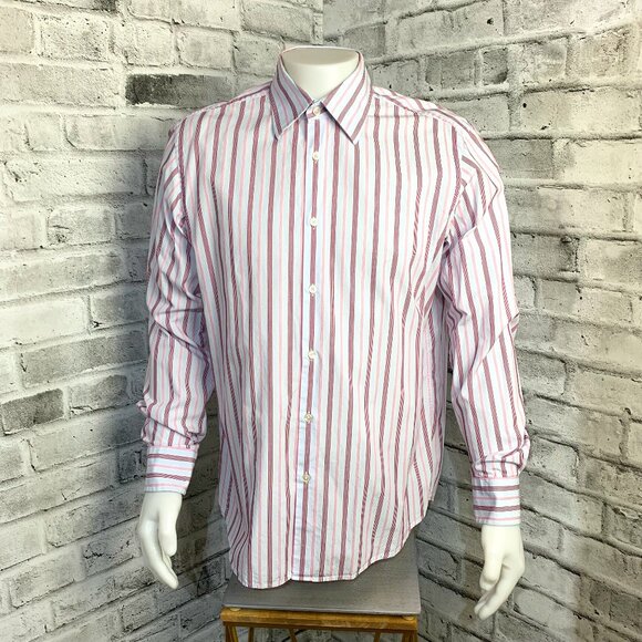 Boss Hugo Boss Striped Button Down Dress Shirt - Picture 1 of 12